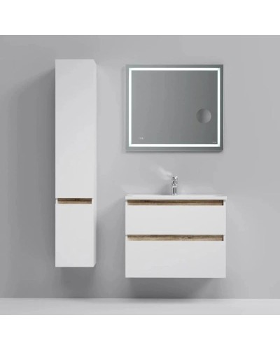 Комплект мебели белый глянец 80 см Am.Pm X-Joy M85AFHX0802WG + M85AWCC0802WG + M91AMOX0803WG