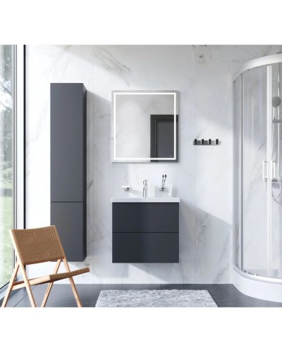 Комплект мебели графит матовый 65 см Am.Pm Gem M90FHX06022GM + M90WCC0602WG + M91AMOX0651WG