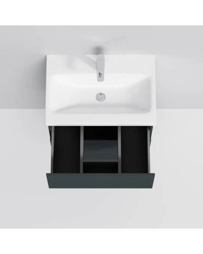 Комплект мебели графит матовый 65 см Am.Pm Gem M90FHX06022GM + M90WCC0602WG + M91AMOX0651WG