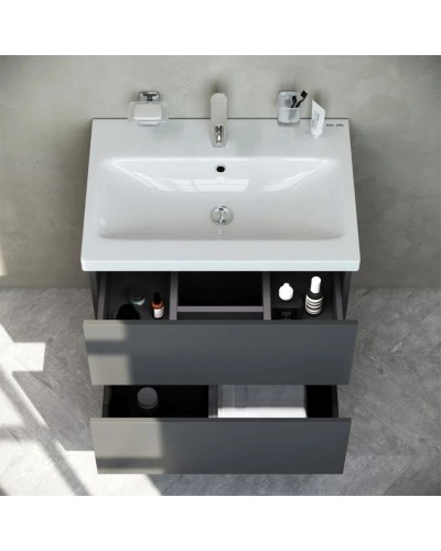 Комплект мебели графит матовый 65 см Am.Pm Gem M90FHX06022GM + M90WCC0602WG + M91AMOX0651WG