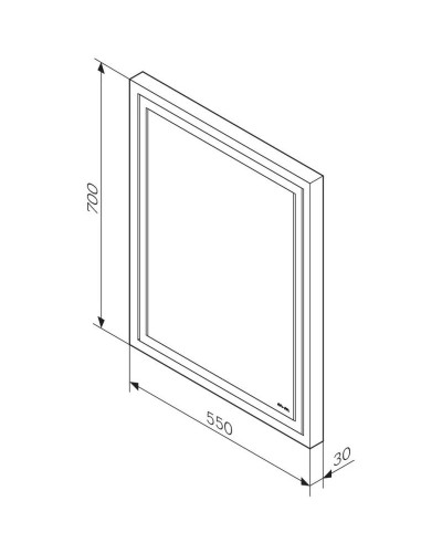 Комплект мебели графит матовый 60 см Am.Pm Gem M90FHX06022GM + M90WCC0602WG + M91AMOX0551WG