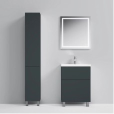 Комплект мебели графит матовый 65 см Am.Pm Gem M90FSX06022GM32 + M90WCC0602WG + M91AMOX0651WG