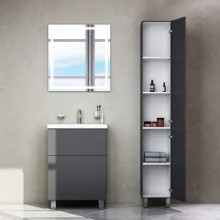 Комплект мебели графит матовый 65 см Am.Pm Gem M90FSX06022GM32 + M90WCC0602WG + M91AMOX0651WG