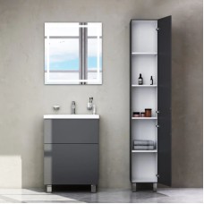 Комплект мебели графит матовый 65 см Am.Pm Gem M90FSX06022GM32 + M90WCC0602WG + M91AMOX0651WG