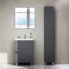 Комплект мебели графит матовый 65 см Am.Pm Gem M90FSX06022GM32 + M90WCC0602WG + M91AMOX0651WG