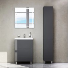 Комплект мебели графит матовый 65 см Am.Pm Gem M90FSX06022GM32 + M90WCC0602WG + M91AMOX0651WG