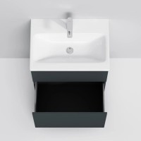 Комплект мебели графит матовый 61 см Am.Pm Gem M90FSX06022GM32 + M90WCC0602WG + M91AMOX0551WG