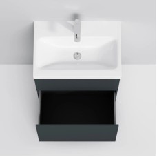 Комплект мебели графит матовый 61 см Am.Pm Gem M90FSX06022GM32 + M90WCC0602WG + M91AMOX0551WG