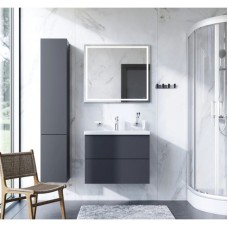 Комплект мебели графит матовый 80 см Am.Pm Gem M90FHX07522GM + M90WCC0752WG + M91AMOX0801WG