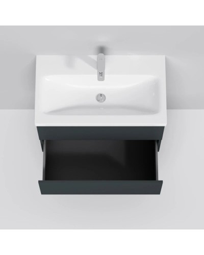 Комплект мебели графит матовый 80 см Am.Pm Gem M90FHX07522GM + M90WCC0752WG + M91AMOX0801WG