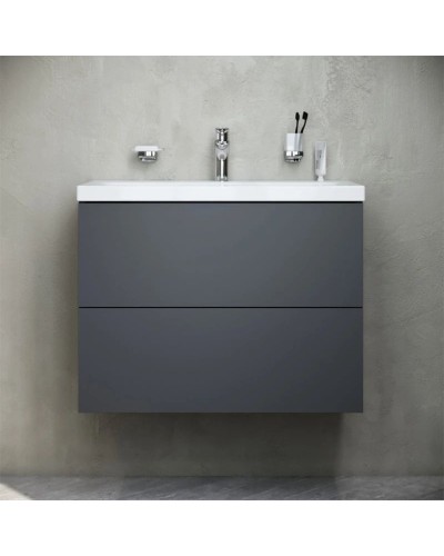 Комплект мебели графит матовый 80 см Am.Pm Gem M90FHX07522GM + M90WCC0752WG + M91AMOX0801WG