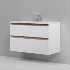 Комплект мебели белый глянец 100 см Am.Pm X-Joy M85AFHX1002WG + M85AWCC1002WG + M91AMOX1003WG