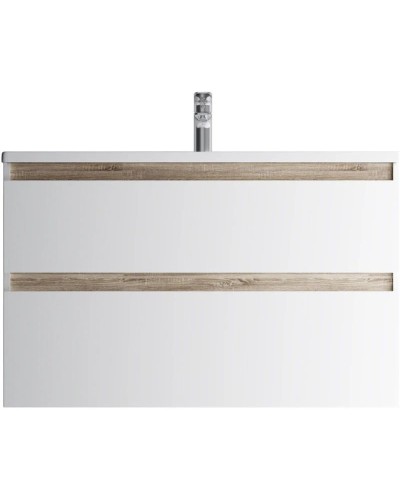 Комплект мебели белый глянец 100 см Am.Pm X-Joy M85AFHX1002WG + M85AWCC1002WG + M91AMOX1003WG