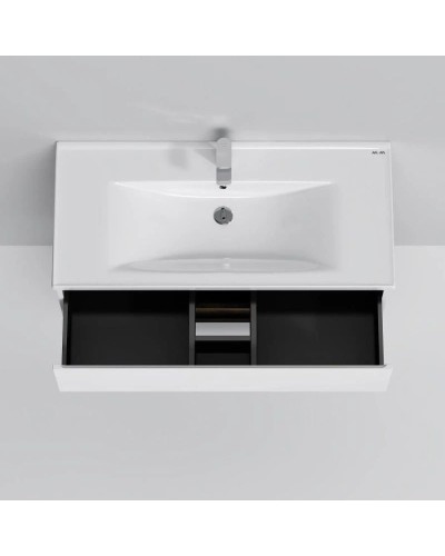 Комплект мебели белый глянец 100 см Am.Pm X-Joy M85AFHX1002WG + M85AWCC1002WG + M91AMOX1003WG