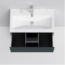 Комплект мебели графит матовый 80 см Am.Pm Gem M90FSX07522GM32 + M90WCC0752WG + M91AMOX0801WG