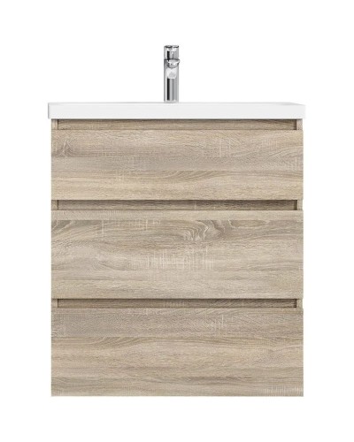 Комплект мебели светлый дуб 80 см Am.Pm Gem M91FSX0752OF + M90WCC0752WG + M91AMOX0801WG