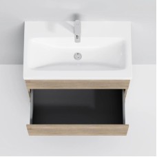 Комплект мебели светлый дуб 80 см Am.Pm Gem M91FSX0752OF + M90WCC0752WG + M91AMOX0801WG