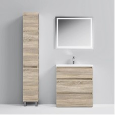 Комплект мебели светлый дуб 80 см Am.Pm Gem M91FSX0752OF + M90WCC0752WG + M91AMOX0801WG