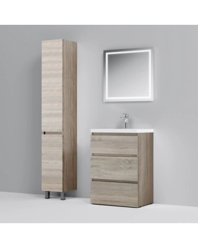 Комплект мебели светлый дуб 65 см Am.Pm Gem M91FSX0602OF + M90WCC0602WG + M91AMOX0651WG