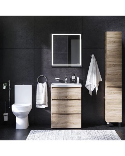 Комплект мебели светлый дуб 65 см Am.Pm Gem M91FSX0602OF + M90WCC0602WG + M91AMOX0651WG