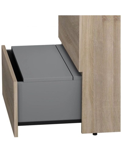 Комплект мебели светлый дуб 65 см Am.Pm Gem M91FSX0602OF + M90WCC0602WG + M91AMOX0651WG