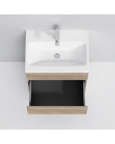 Комплект мебели светлый дуб 65 см Am.Pm Gem M91FSX0602OF + M90WCC0602WG + M91AMOX0651WG