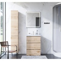 Комплект мебели светлый дуб 65 см Am.Pm Gem M91FSX0602OF + M90WCC0602WG + M91AMOX0651WG