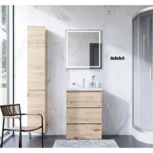 Комплект мебели светлый дуб 65 см Am.Pm Gem M91FSX0602OF + M90WCC0602WG + M91AMOX0651WG