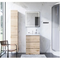 Комплект мебели светлый дуб 65 см Am.Pm Gem M91FSX0602OF + M90WCC0602WG + M91AMOX0651WG