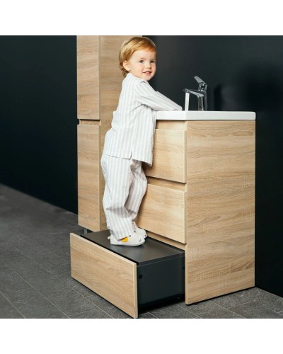 Комплект мебели светлый дуб 65 см Am.Pm Gem M91FSX0602OF + M90WCC0602WG + M91AMOX0651WG