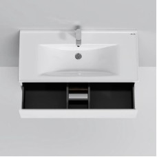 Комплект мебели белый глянец 100 см Am.Pm X-Joy M85AFSX1002WG + M85AWCC1002WG + M91AMOX1003WG