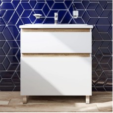 Комплект мебели белый глянец 100 см Am.Pm X-Joy M85AFSX1002WG + M85AWCC1002WG + M91AMOX1003WG