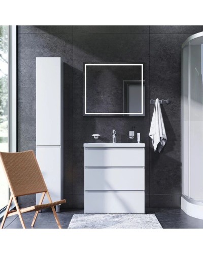 Комплект мебели белый глянец 80 см Am.Pm Gem M91FSX0752WG + M90WCC0752WG + M91AMOX0801WG