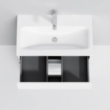 Комплект мебели белый глянец 80 см Am.Pm Gem M91FSX0752WG + M90WCC0752WG + M91AMOX0801WG