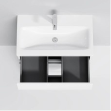 Комплект мебели белый глянец 80 см Am.Pm Gem M91FSX0752WG + M90WCC0752WG + M91AMOX0801WG