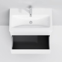 Комплект мебели белый глянец 80 см Am.Pm Gem M91FSX0752WG + M90WCC0752WG + M91AMOX0801WG