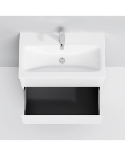 Комплект мебели белый глянец 80 см Am.Pm Gem M91FSX0752WG + M90WCC0752WG + M91AMOX0801WG