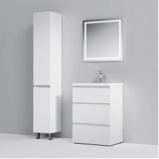 Комплект мебели белый глянец 65 см Am.Pm Gem M91FSX0602WG + M90WCC0602WG + M91AMOX0651WG