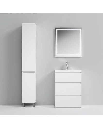 Комплект мебели белый глянец 65 см Am.Pm Gem M91FSX0602WG + M90WCC0602WG + M91AMOX0651WG