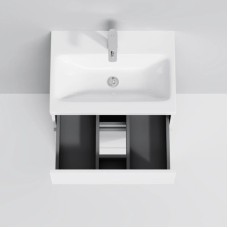 Комплект мебели белый глянец 65 см Am.Pm Gem M91FSX0602WG + M90WCC0602WG + M91AMOX0651WG