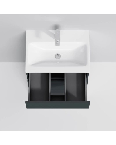 Комплект мебели графит матовый 65 см Am.Pm Gem S M91FSX0602GM + M90WCC0602WG + M91AMOX0651WG