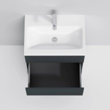 Комплект мебели графит матовый 65 см Am.Pm Gem S M91FSX0602GM + M90WCC0602WG + M91AMOX0651WG