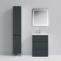 Комплект мебели графит матовый 65 см Am.Pm Gem S M91FSX0602GM + M90WCC0602WG + M91AMOX0651WG