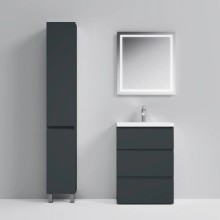 Комплект мебели графит матовый 65 см Am.Pm Gem S M91FSX0602GM + M90WCC0602WG + M91AMOX0651WG