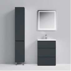Комплект мебели графит матовый 65 см Am.Pm Gem S M91FSX0602GM + M90WCC0602WG + M91AMOX0651WG