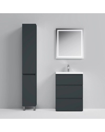 Комплект мебели графит матовый 65 см Am.Pm Gem S M91FSX0602GM + M90WCC0602WG + M91AMOX0651WG