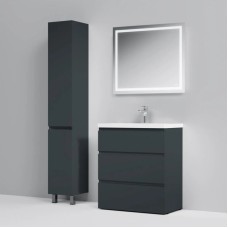 Комплект мебели графит матовый 80 см Am.Pm Gem S M91FSX0752GM + M90WCC0752WG + M91AMOX0801WG