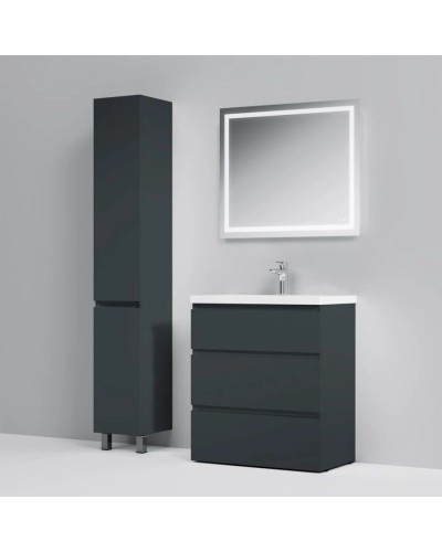 Комплект мебели графит матовый 80 см Am.Pm Gem S M91FSX0752GM + M90WCC0752WG + M91AMOX0801WG