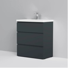 Комплект мебели графит матовый 80 см Am.Pm Gem S M91FSX0752GM + M90WCC0752WG + M91AMOX0801WG