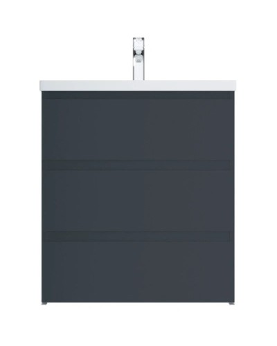 Комплект мебели графит матовый 80 см Am.Pm Gem S M91FSX0752GM + M90WCC0752WG + M91AMOX0801WG